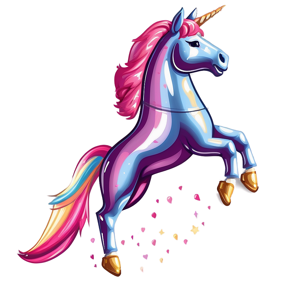 Unicorn Balloon Clipart Png 06262024 PNG image