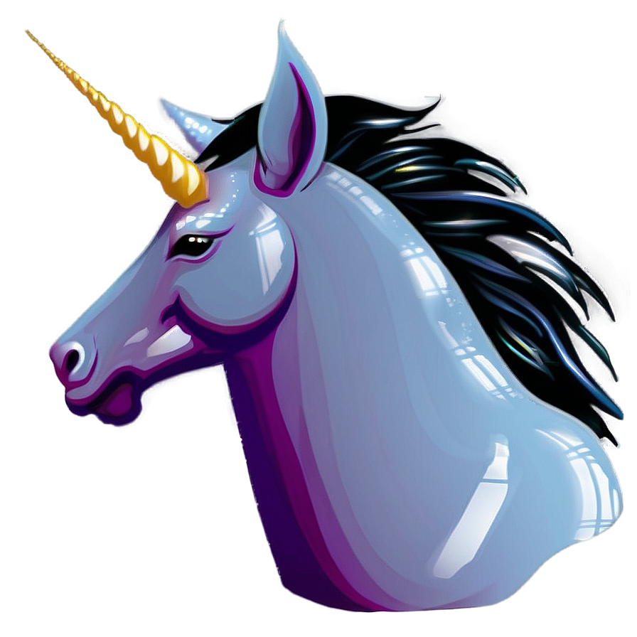 Unicorn Silhouette A PNG image