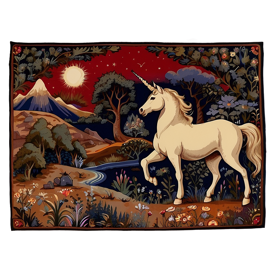 Unicorn Tapestry Png Bhw PNG image