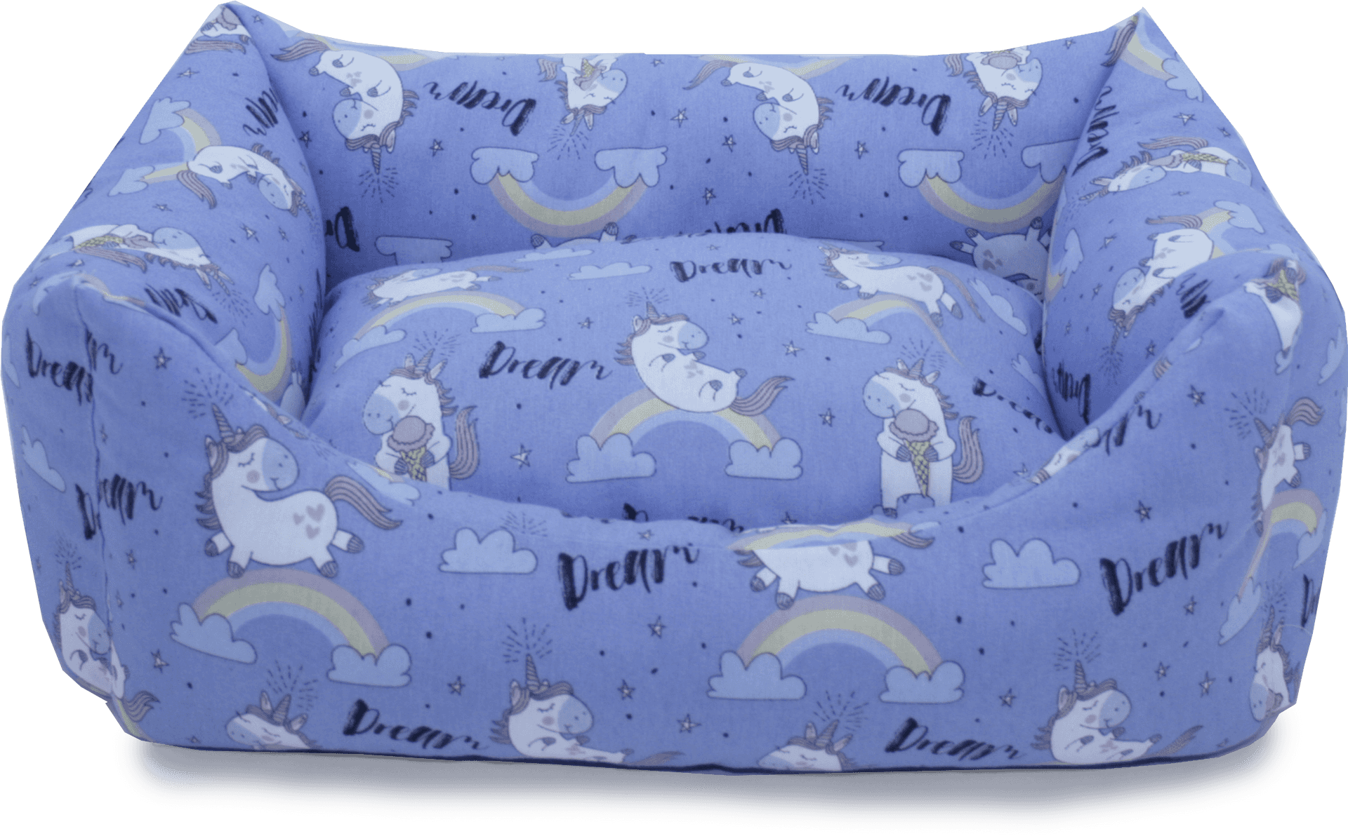 Unicorn Themed Cat Bed PNG image