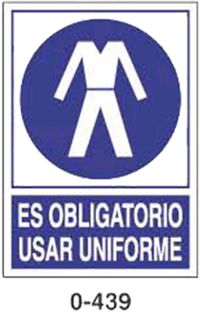 Uniform Requirement Signboard PNG image