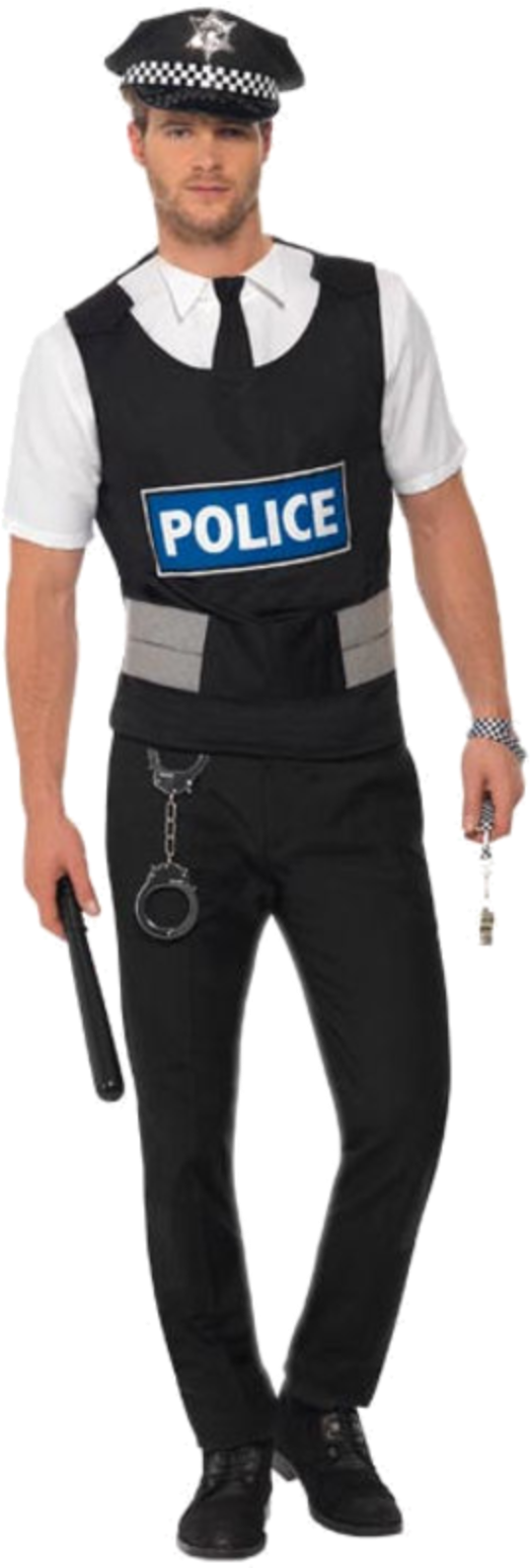 Uniformed Police Officer Standing PNG image