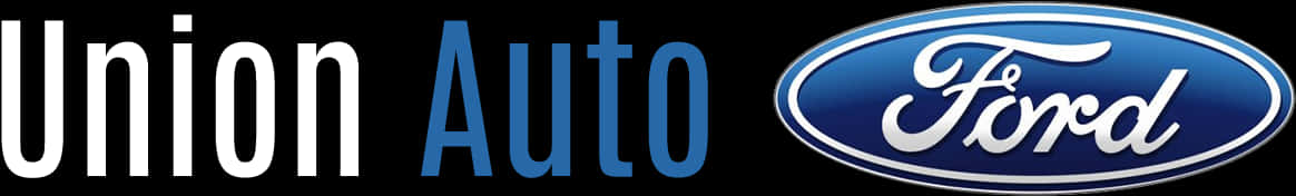 Union Auto Ford Logo Banner PNG image