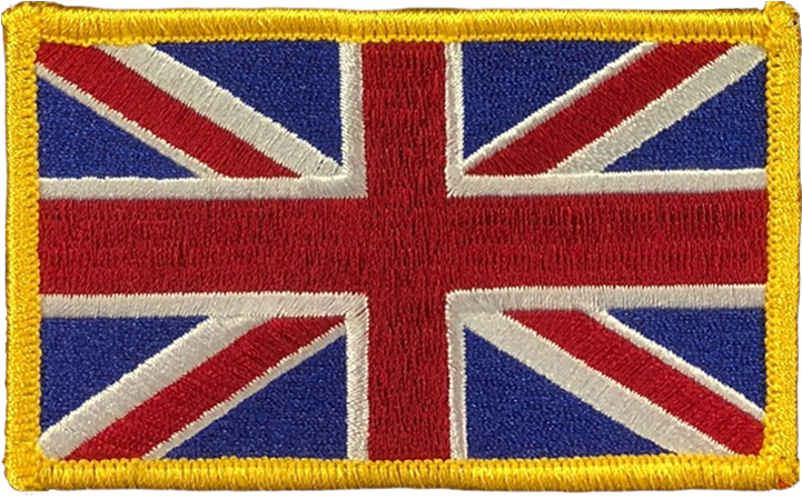 Union Jack Embroidered Patch PNG image