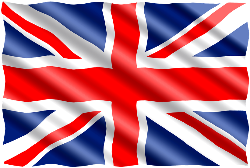 Union Jack Flag Waving PNG image