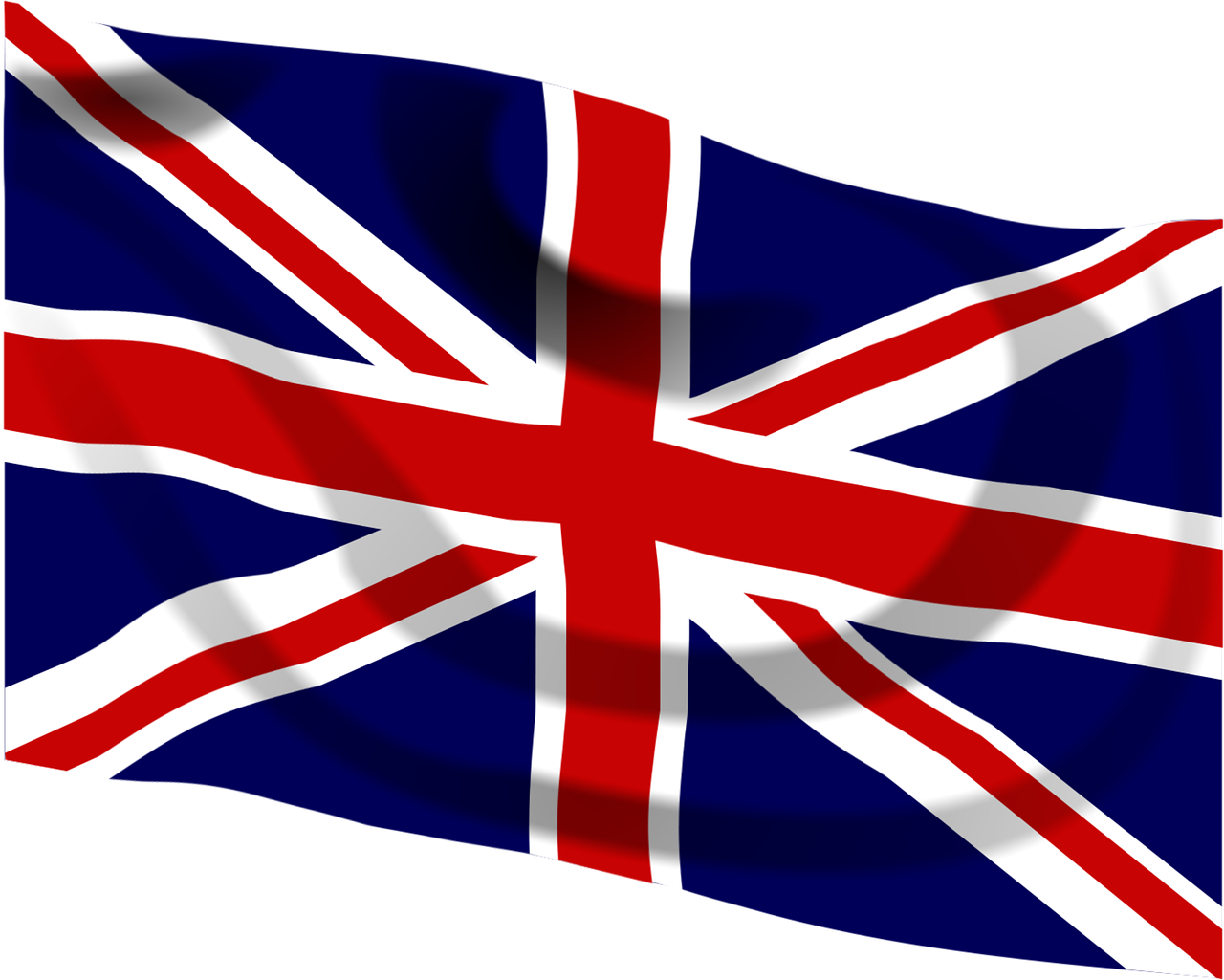 Union Jack Flag Waving PNG image