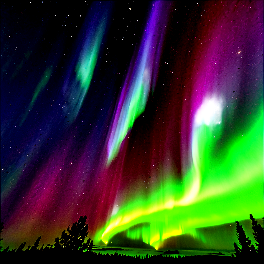 Unique Aurora Borealis Event Png 06242024 PNG image