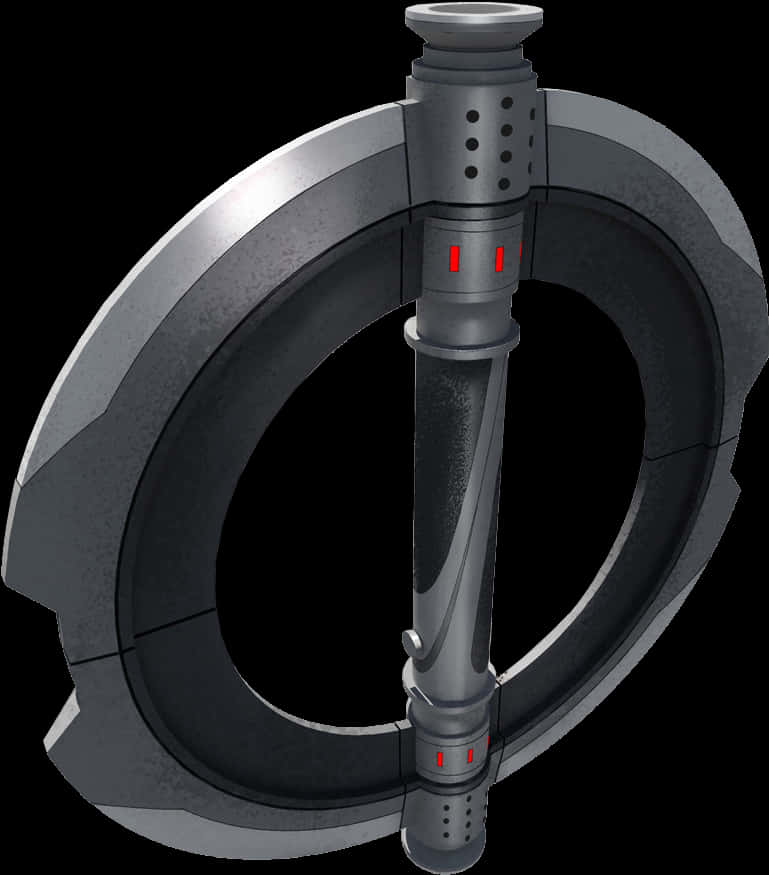Unique Circular Lightsaber Design PNG image