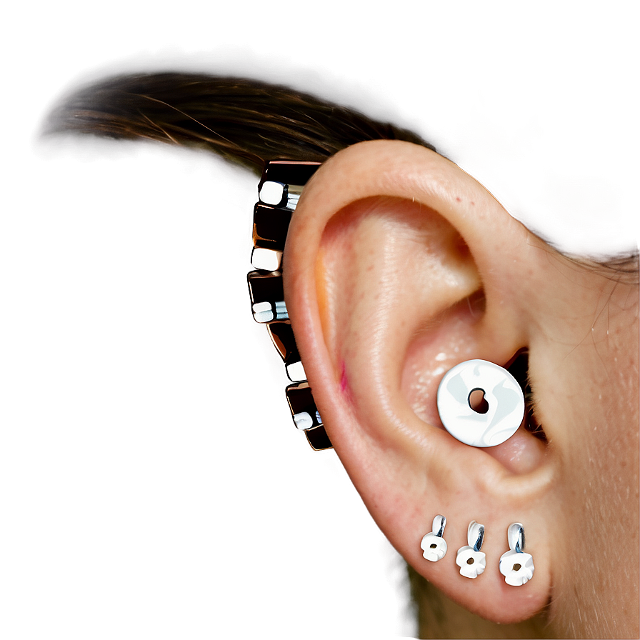 Unique Ear Piercing Layouts Png Euf80 PNG image