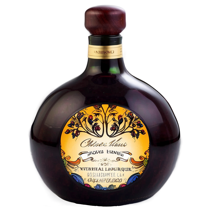 Unique Flavored Liquor Bottle Png 06132024 PNG image