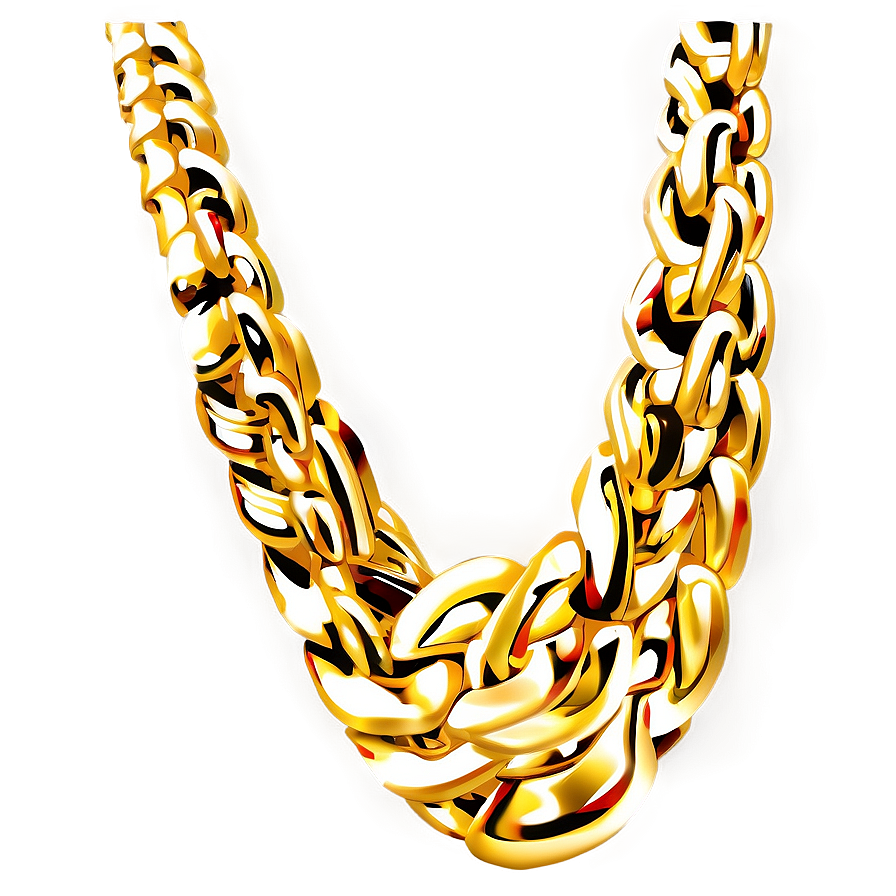 Unique Gold Chain Png 22 PNG image