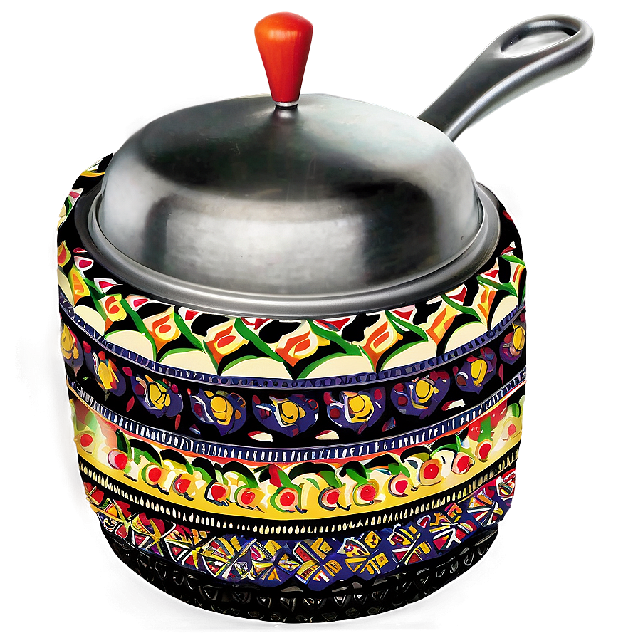 Unique Patterned Cooking Pot Png Onj86 PNG image