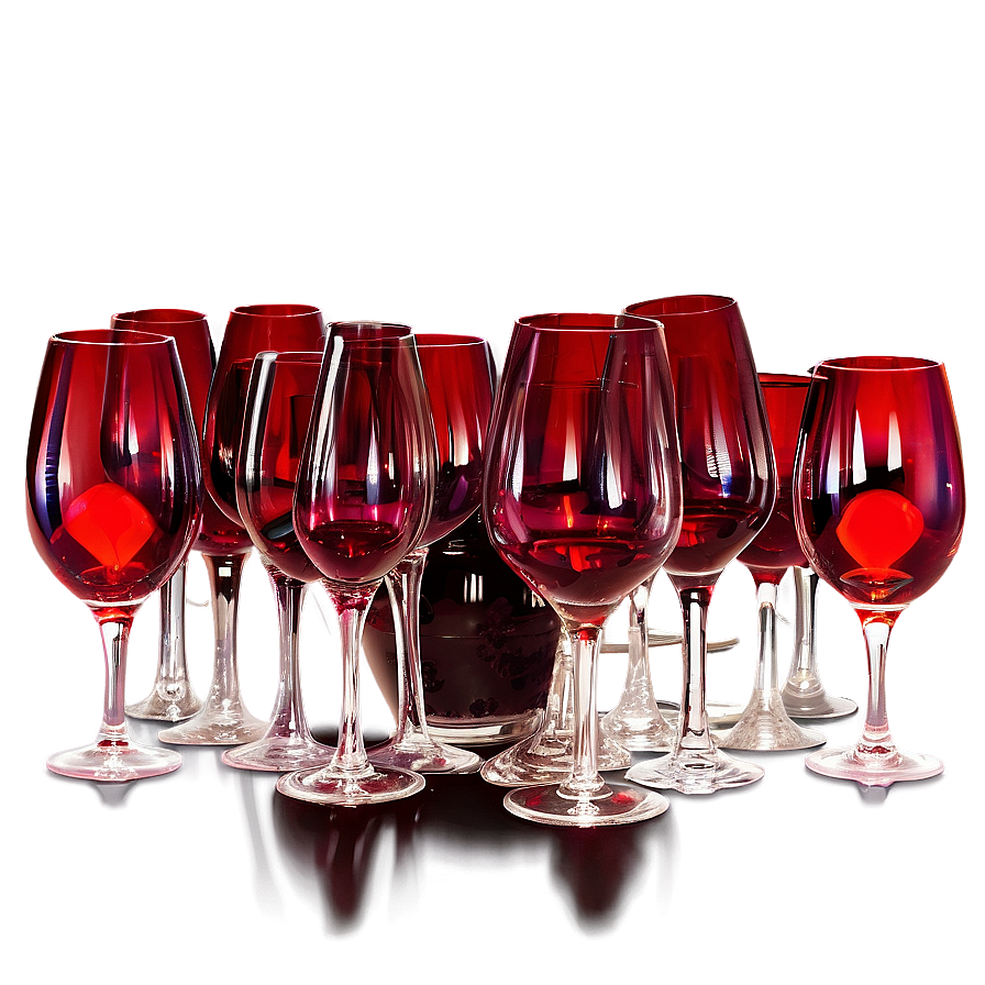 Unique Wine Glasses Collection Png 06212024 PNG image