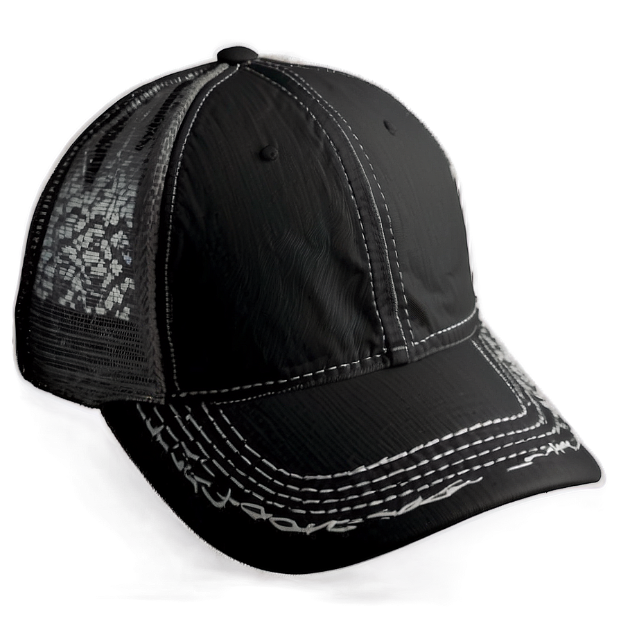 Unisex Black Trucker Hat Png 19 PNG image