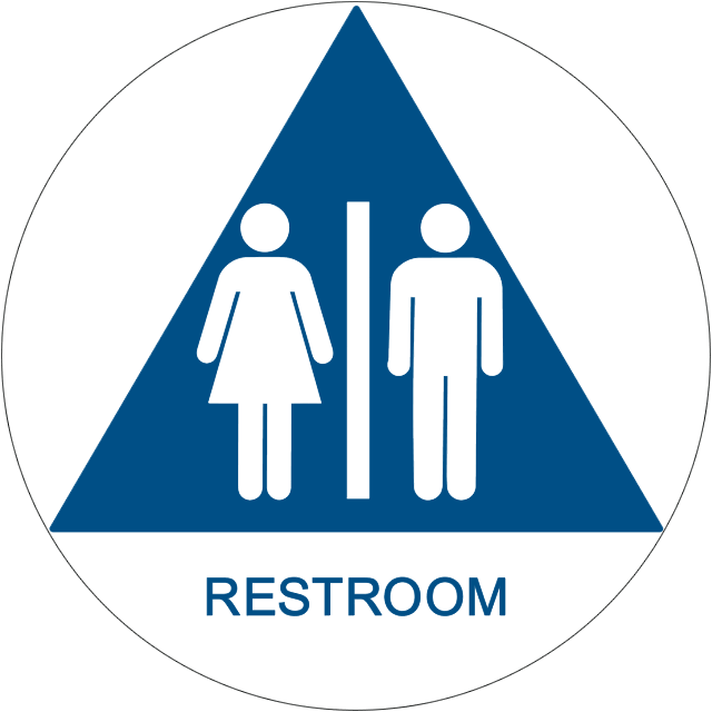 Unisex Restroom Sign Graphic PNG image
