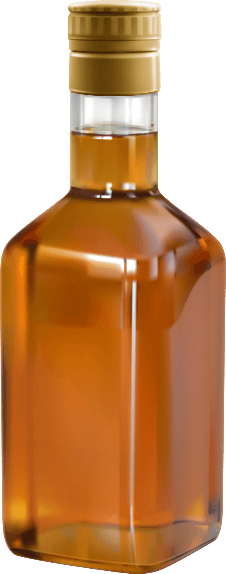 Unlabeled Whiskey Bottle PNG image