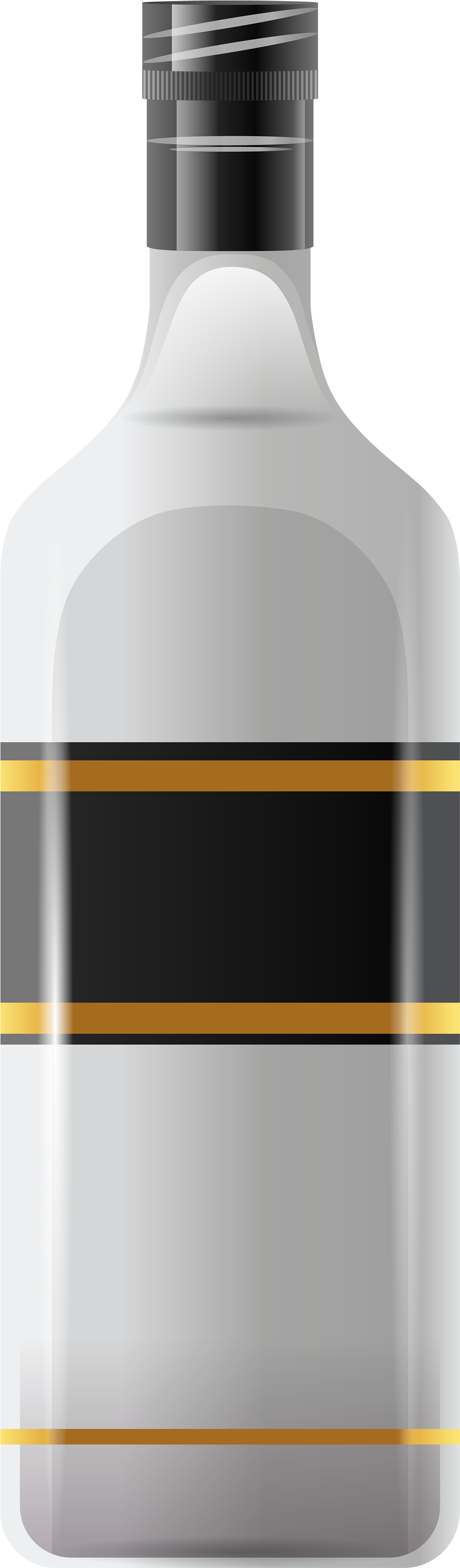 Unlabeled Whiskey Bottle Graphic PNG image