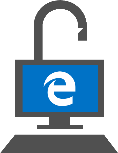 Unlocked Internet Explorer Icon PNG image