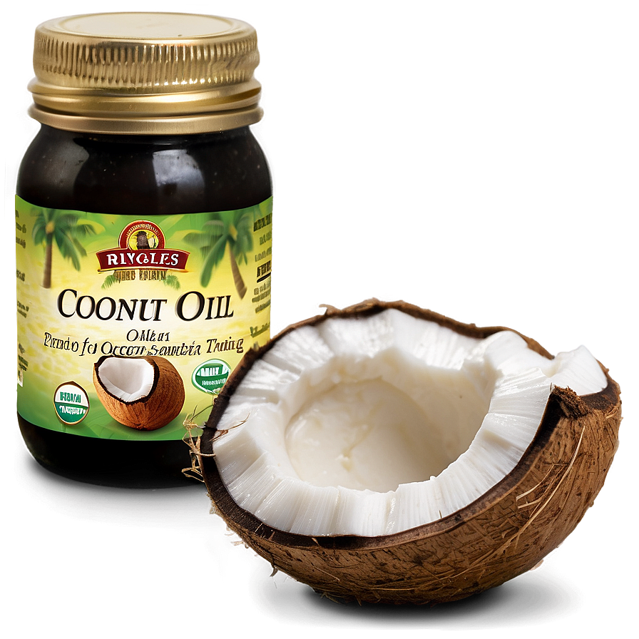 Unrefined Coconut Oil Png Nbe PNG image