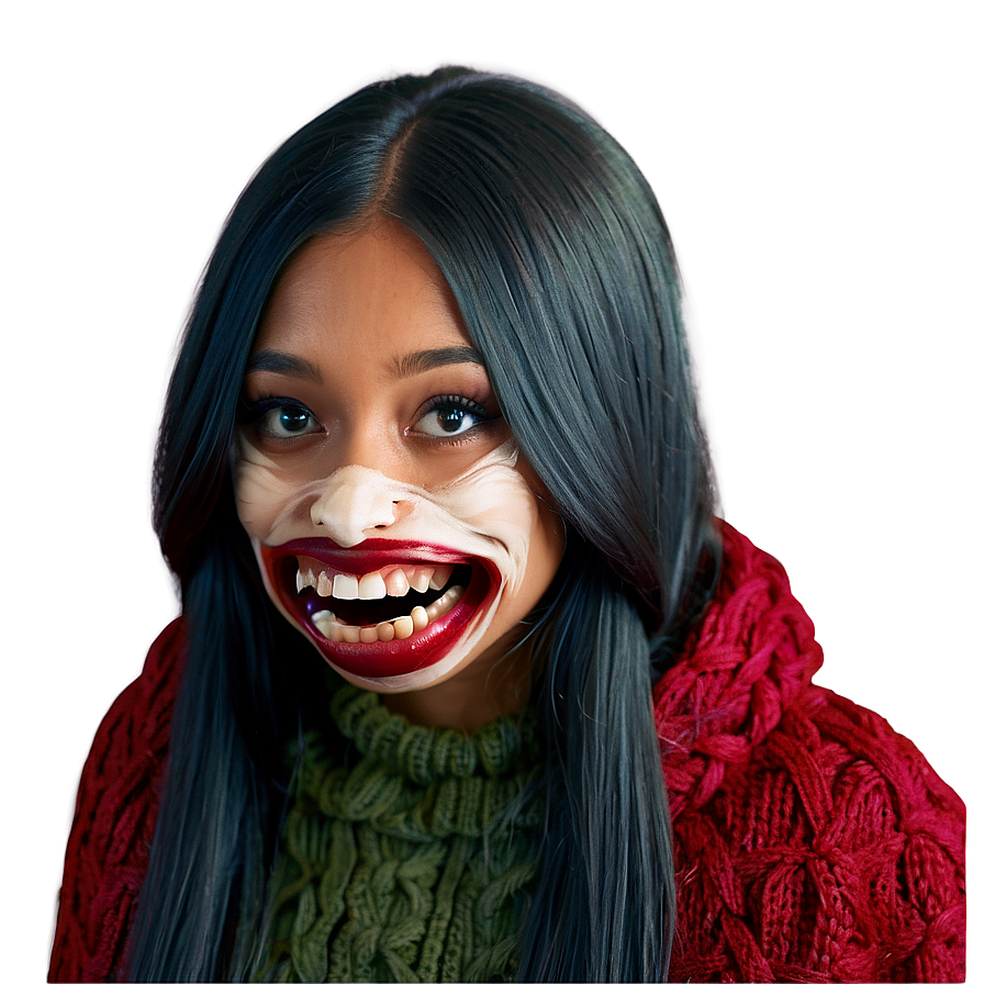 Unsettling Mouth Design Png 63 PNG image