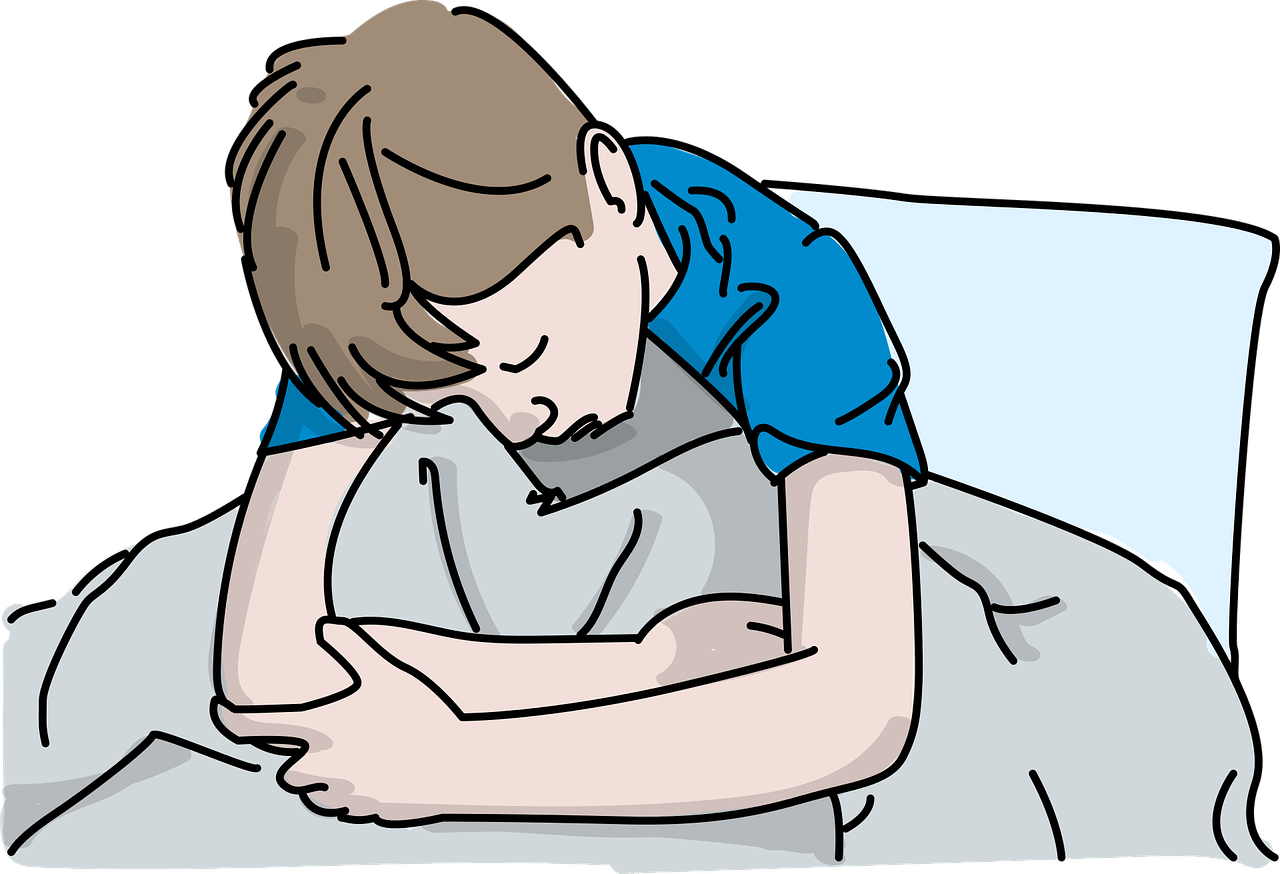 Unwell Child Resting PNG image