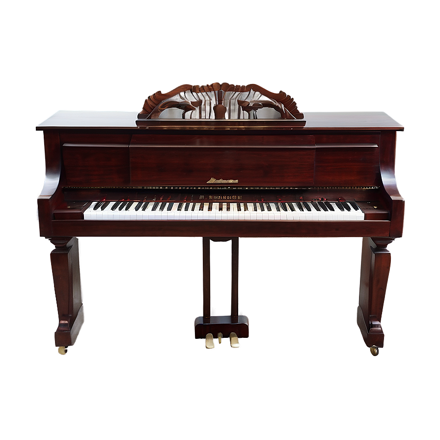 Upright Piano With Adjustable Music Desk Png 06272024 PNG image