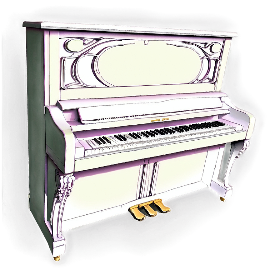 Upright Piano With Bench Png 27 PNG image