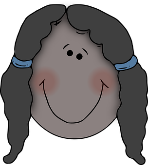 Upside Down Cartoon Face Illusion PNG image