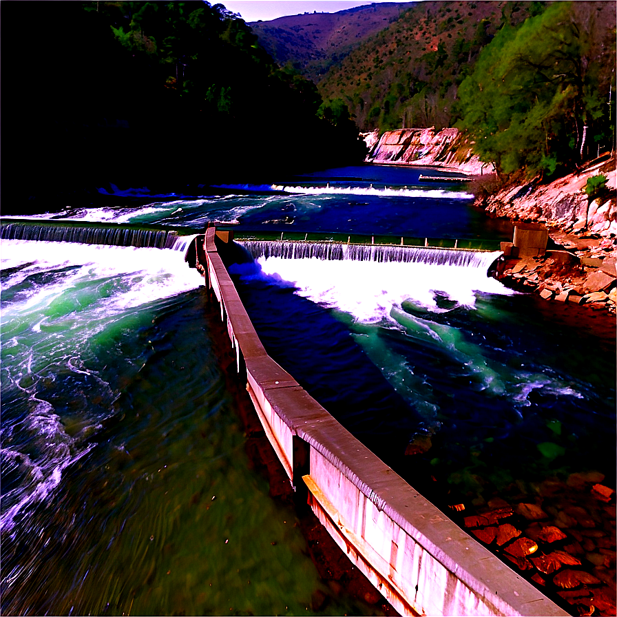 Upstream View Of Canyon Dam Png 06292024 PNG image