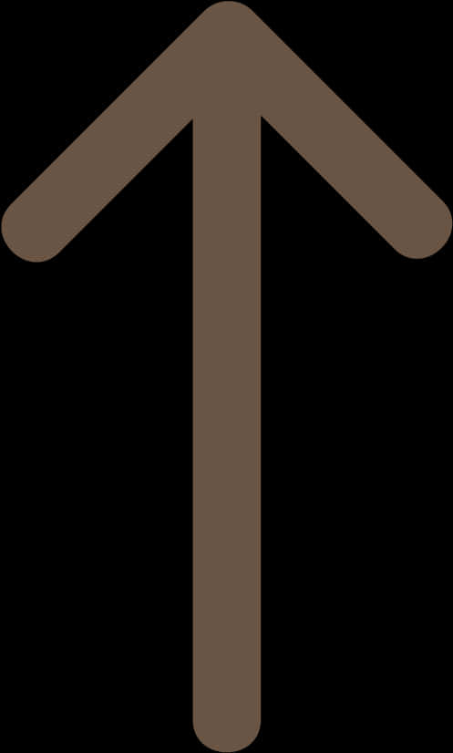 Upward Brown Arrow Icon PNG image