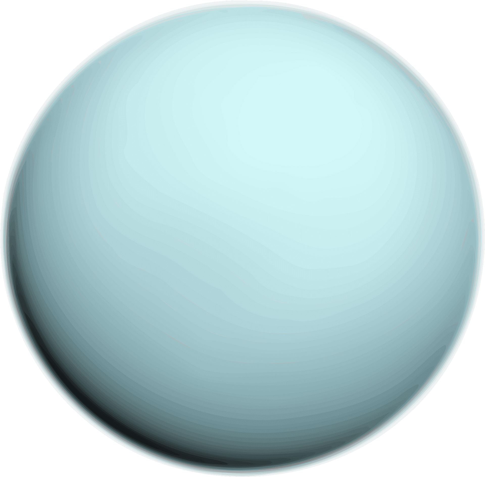 Uranus Planet Graphic Representation PNG image