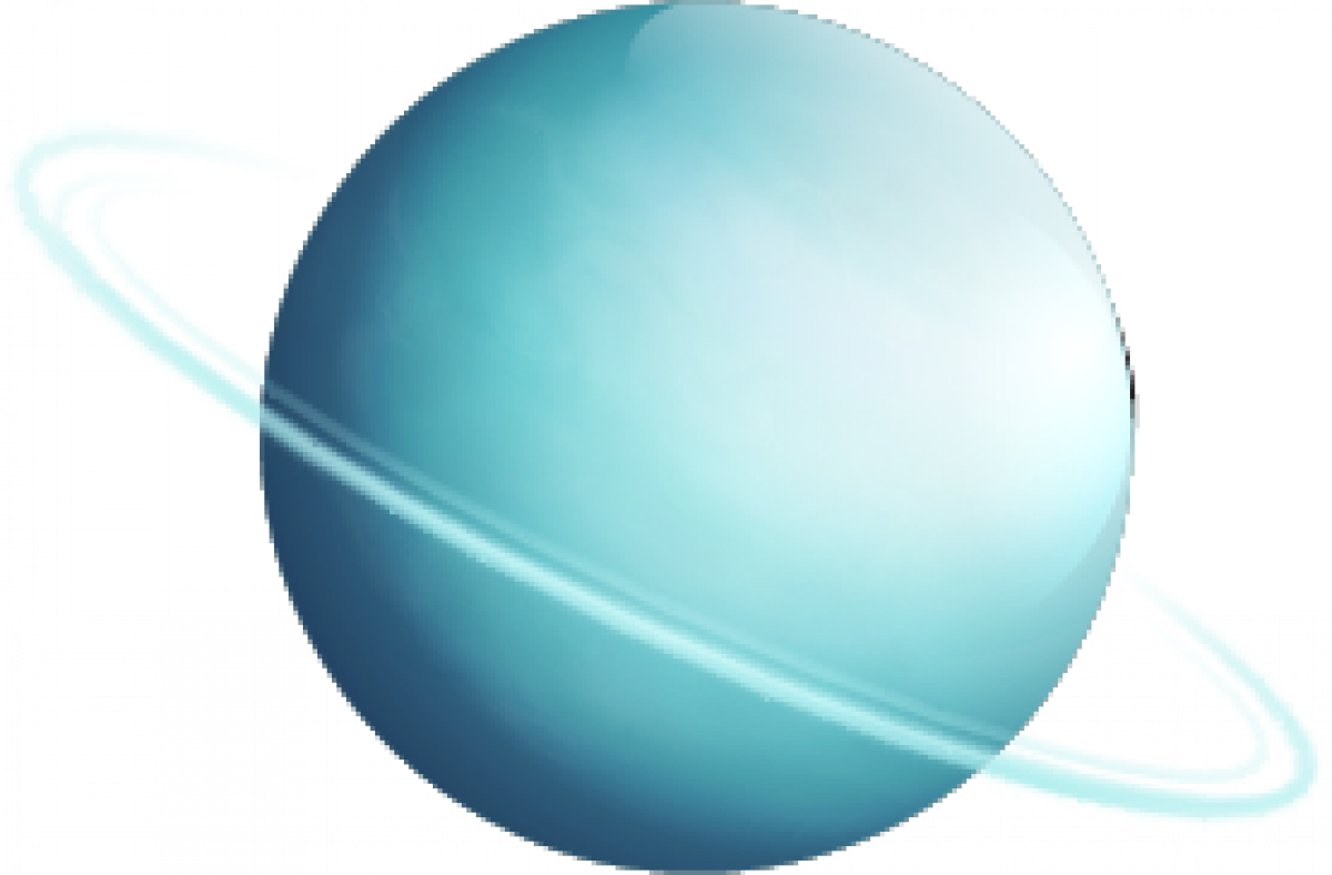 Uranus Planet Rings Illustration PNG image