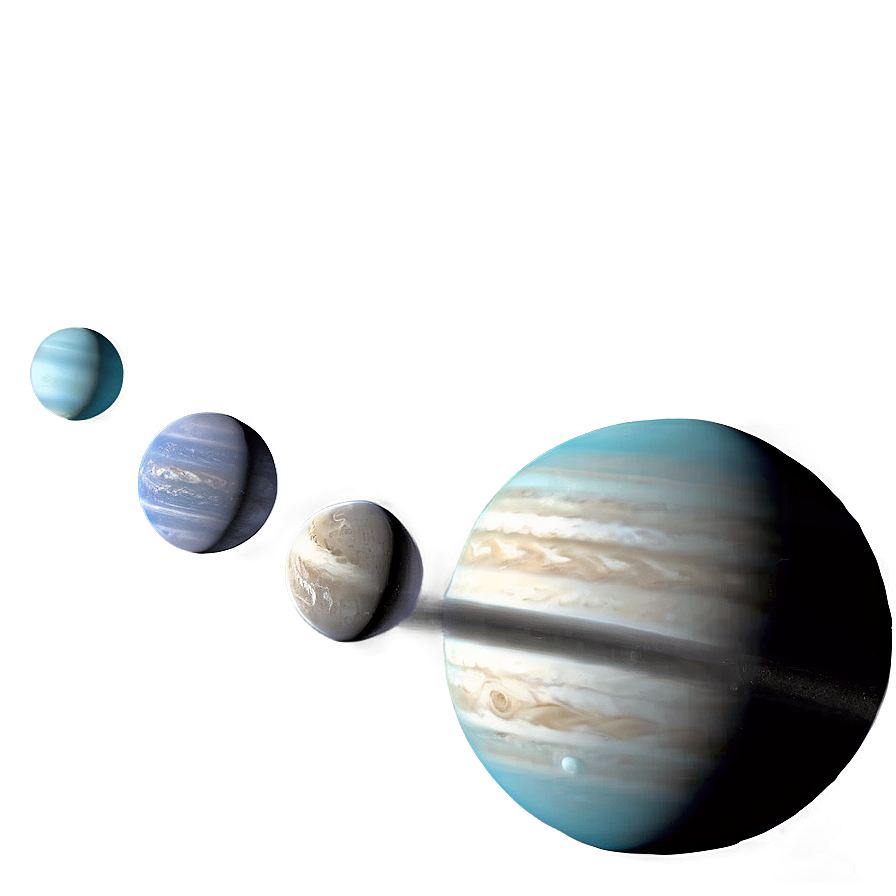 Uranus With Satellite Moons Png Yrt PNG image
