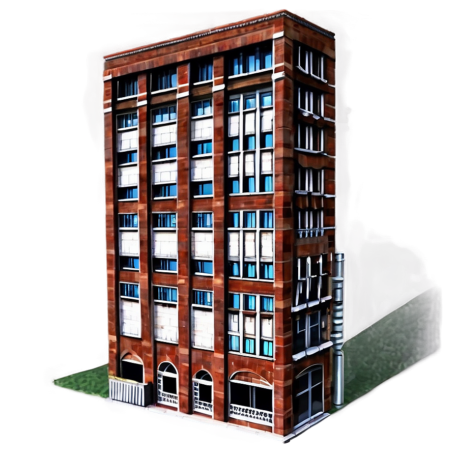 Urban Brick Building Png Pyo16 PNG image