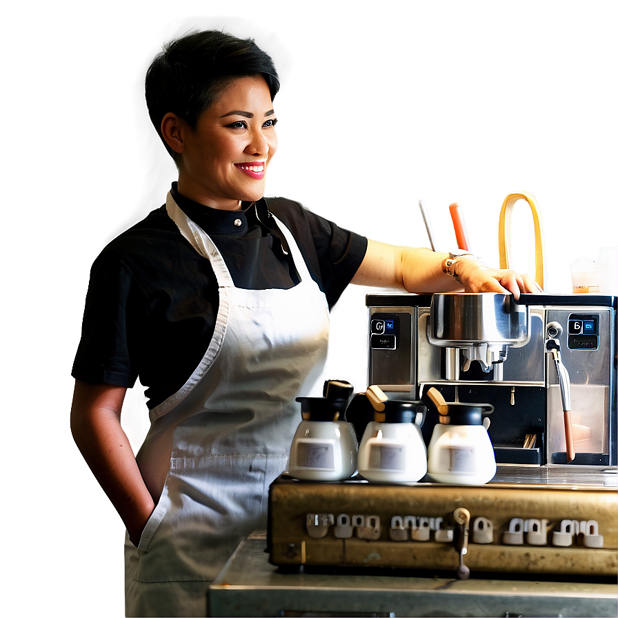 Urban Cafe Barista Png Ovk PNG image