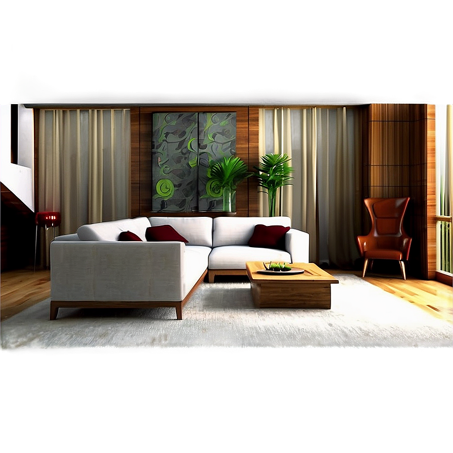 Urban Living Room Atmosphere Png Bol53 PNG image