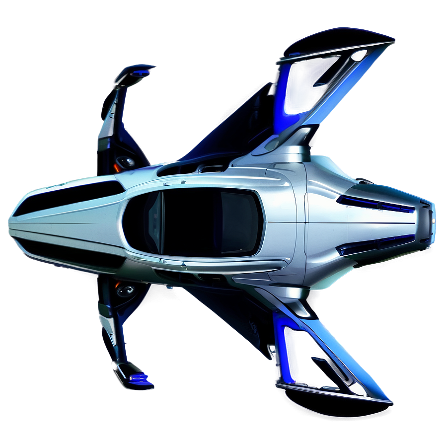 Urban Sky Flying Car Png 06202024 PNG image