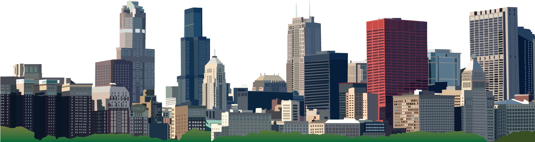 Urban_ Skyline_ Vector_ Illustration PNG image