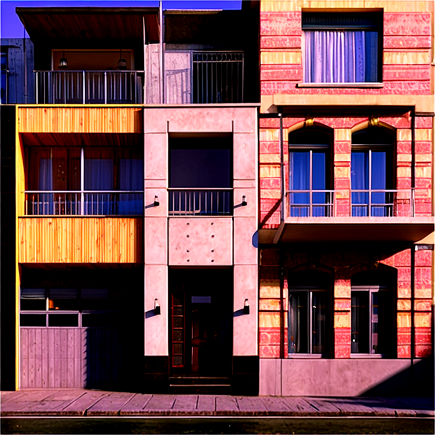 Urban Townhouse Facade Png Imu PNG image