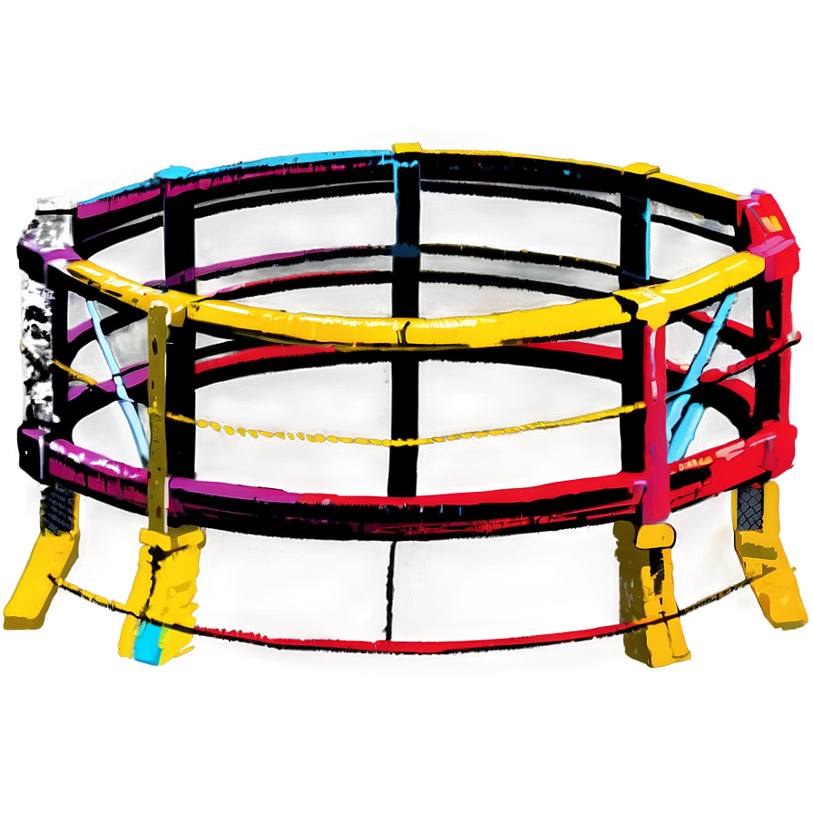 Urban Wrestling Ring Graffiti Png 06212024 PNG image