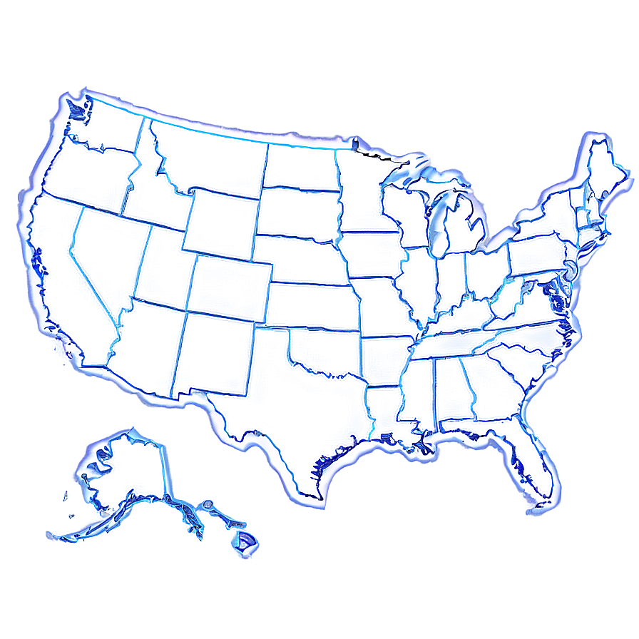 Us Map Outline For School Project Png Snq PNG image