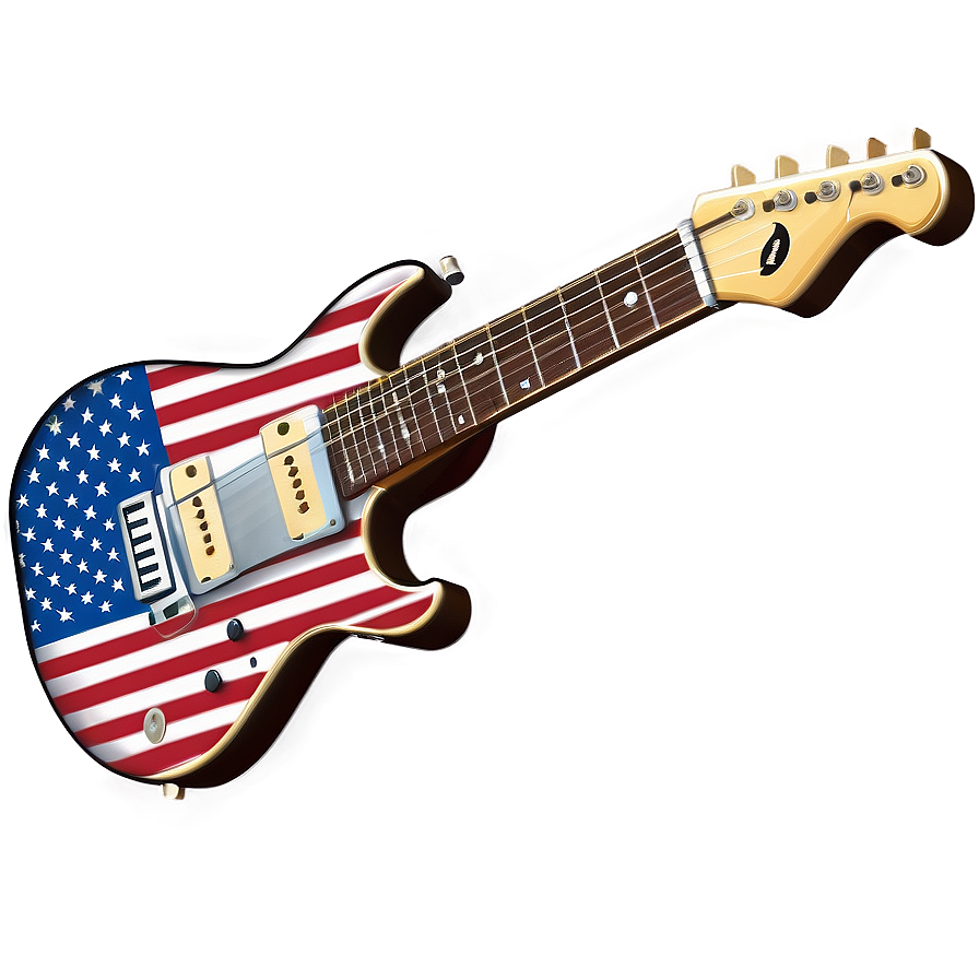 Usa Electric Guitar Music Png Bvn PNG image