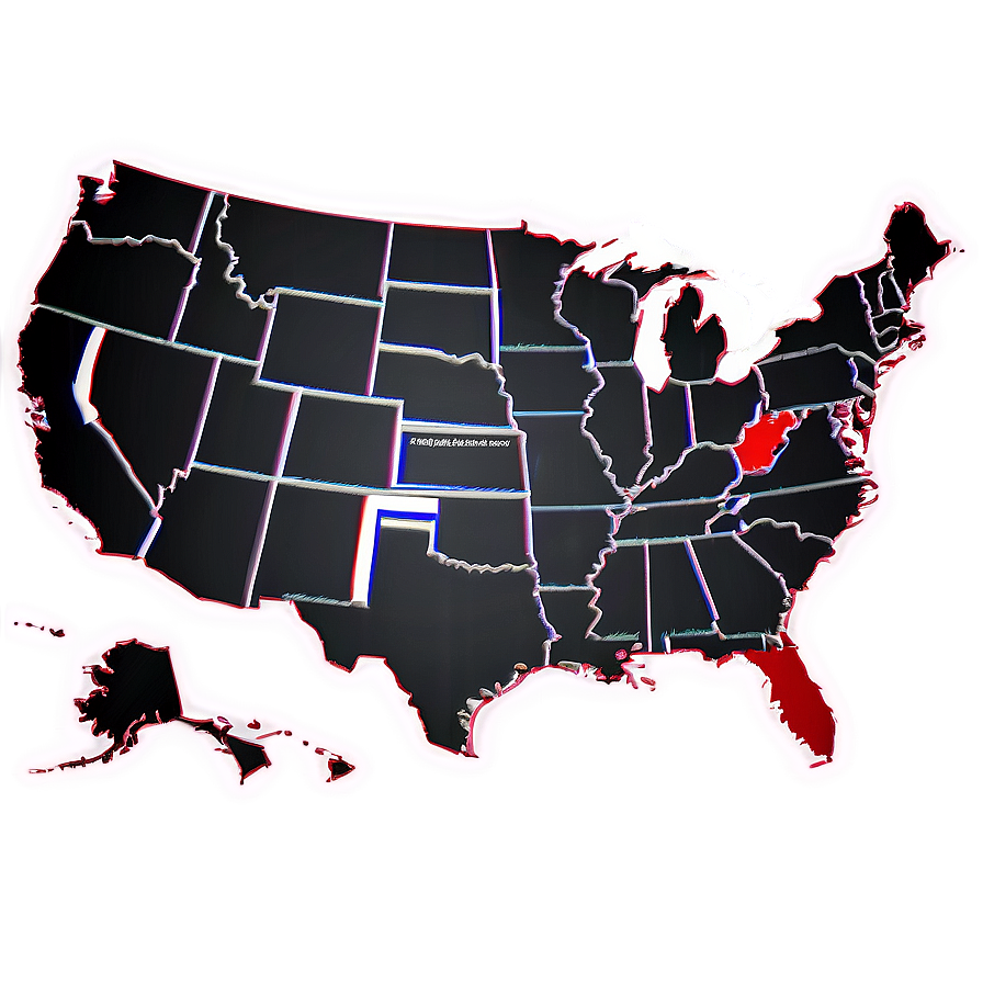 Usa Map For Powerpoint Png Usc63 PNG image