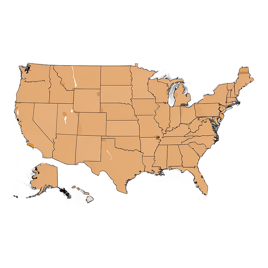 Usa Map Outline Png Xli4 PNG image