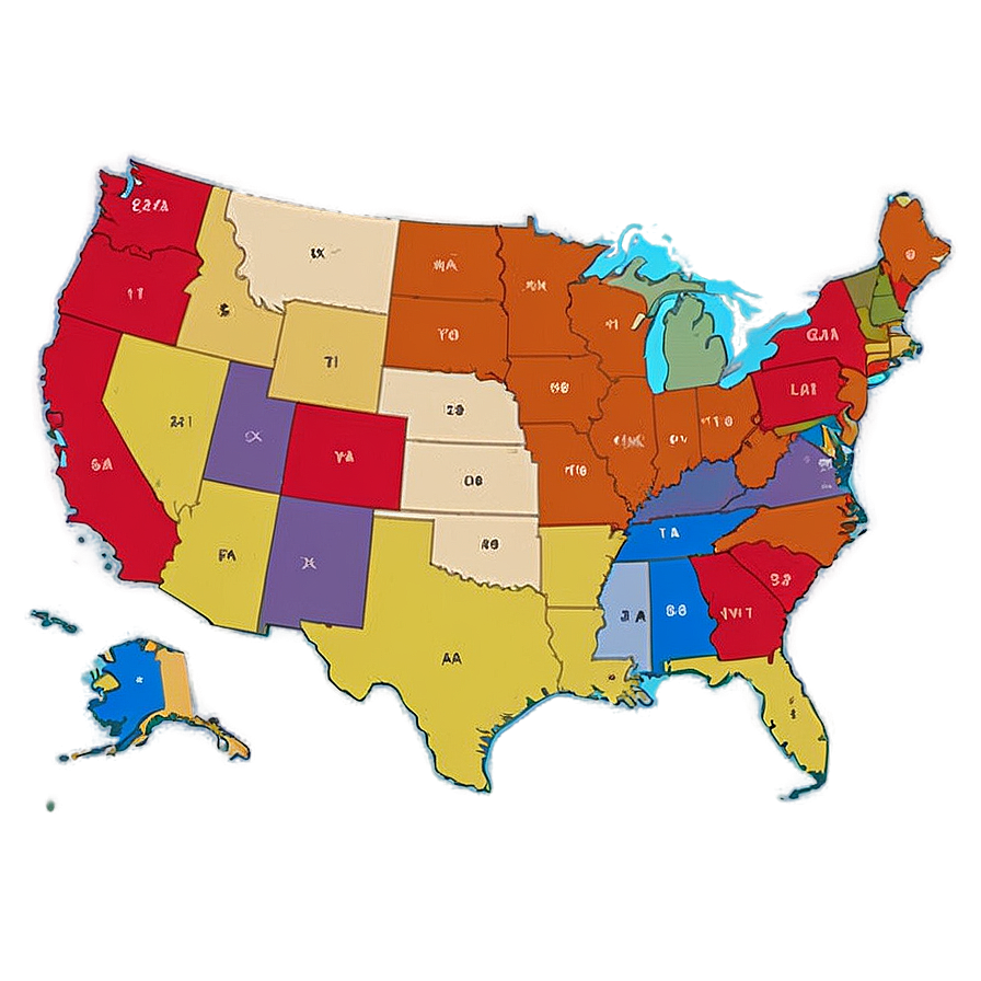 Usa Map With Counties Png Tne PNG image