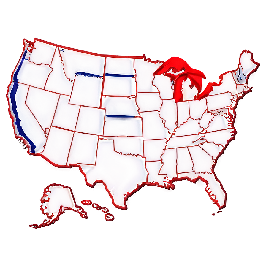 Usa Outline For Design Png Dpm PNG image