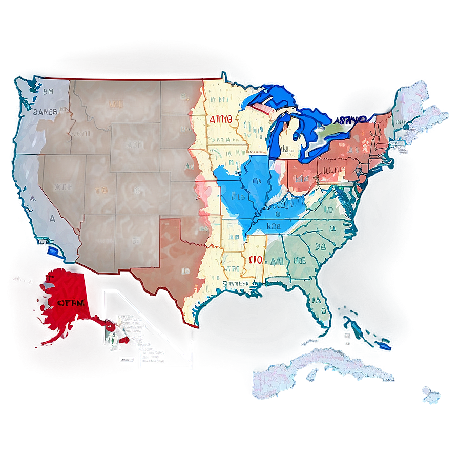 Usa Time Zone Map Png 16 PNG image