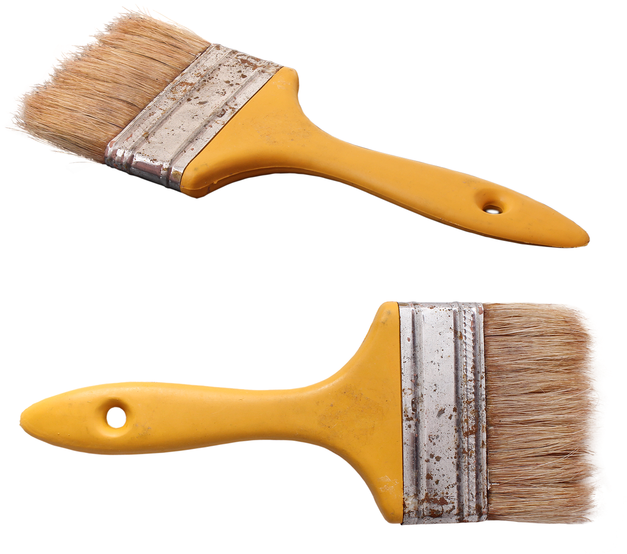 Used Paintbrushes Isolatedon Background PNG image