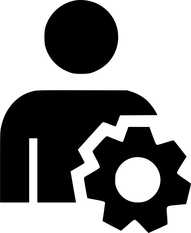 User Icon With Gear PNG image