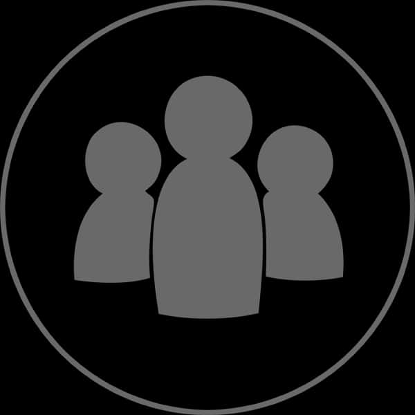 User Profile Icon Black Background PNG image